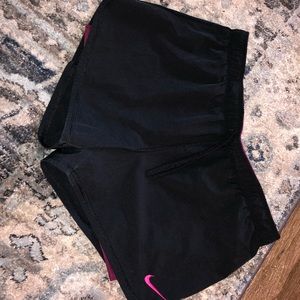 Black Nike Shorts with Purple built in spandex
